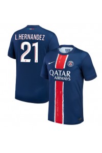 Paris Saint-Germain Lucas Hernandez #21 Fotballdrakt Hjemme Klær 2024-25 Korte ermer